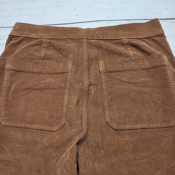 Madewell Wide Leg Corduroy Pants Tan Brown High Rise Full Length Stretch 27 - Picture 6 of 12